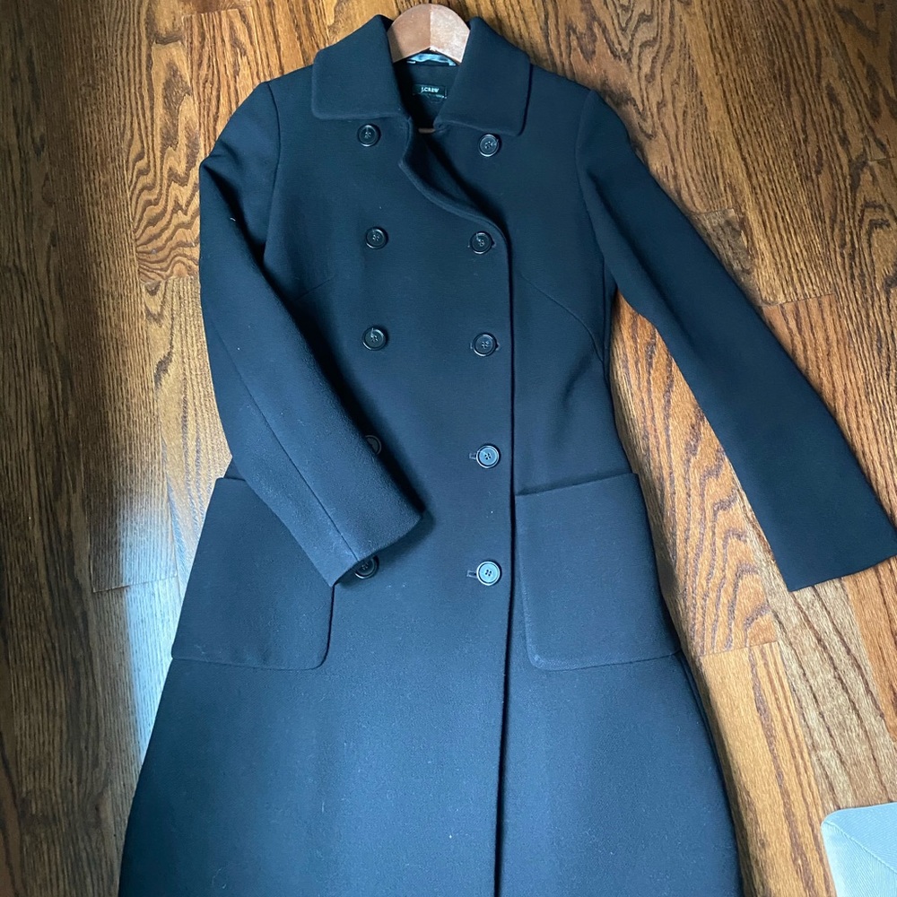 J.Crew size 0 double breasted coat with Thinsulate